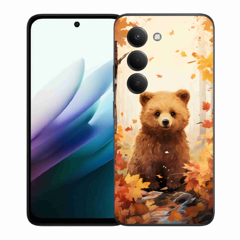 Gelový kryt mmCase na Xiaomi Redmi 15 4G/5G (171mm) - medvěd v lese