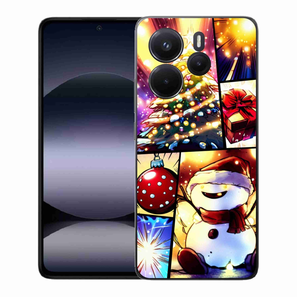 Gelový kryt mmCase na Xiaomi Redmi Note 14 - vánoční motivy 1