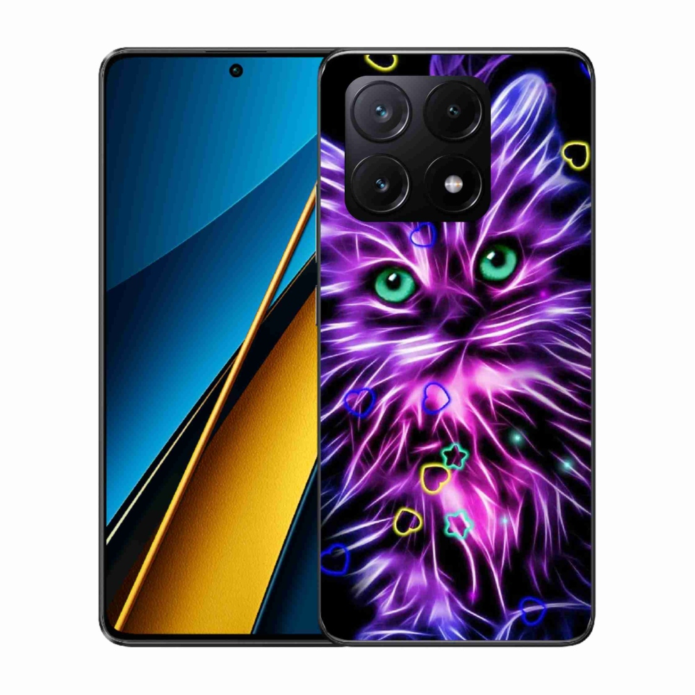 Gelový kryt mmCase na Xiaomi Poco X6 Pro 5G - abstraktní kočka