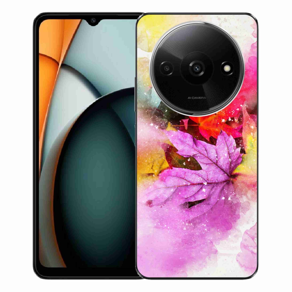 Gelový kryt mmCase na Xiaomi Redmi A3 - barevné listy