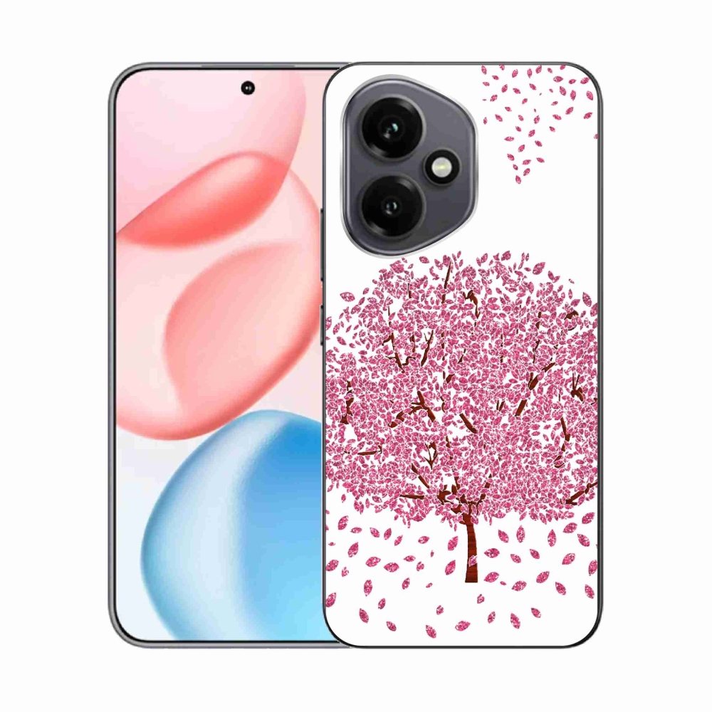 Gelový kryt mmCase na Honor 400 - kreslený strom s listy