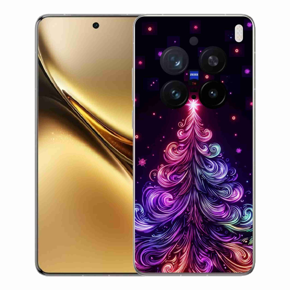 Gelový kryt mmCase na Vivo X200 Pro 5G - neonový vánoční stromek 1