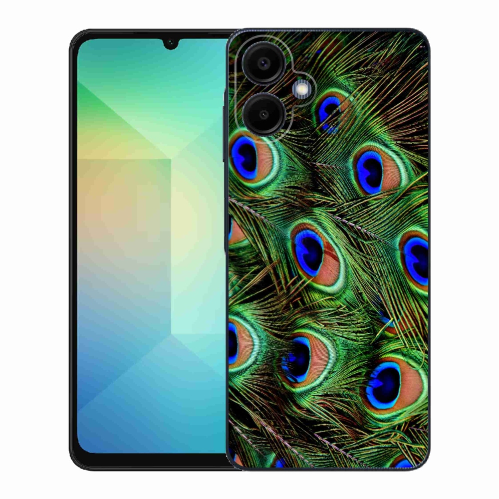 Gelový kryt mmCase na Samsung Galaxy A06 4G - paví peří