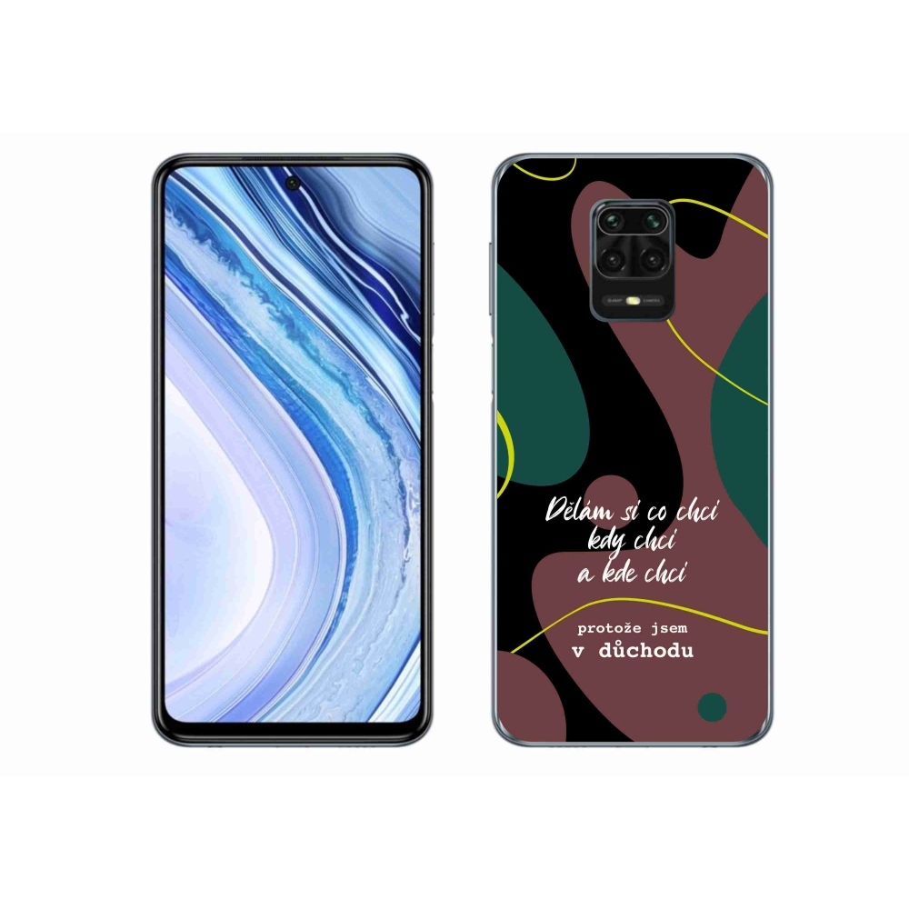 Gelový kryt mmCase na Xiaomi Redmi Note 9S - vtipný text 10 černé pozadí