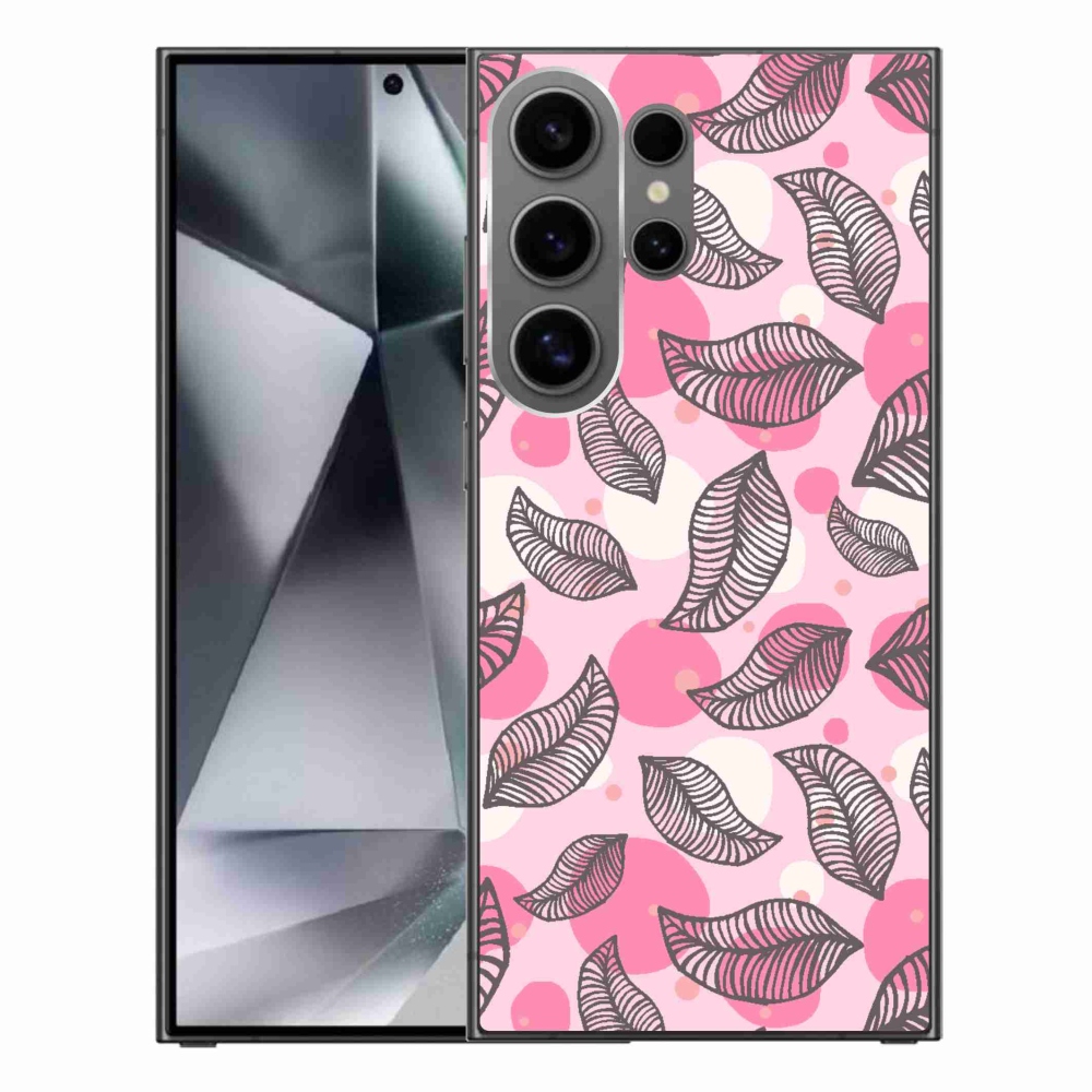 Gelový kryt mmCase na Samsung Galaxy S24 Ultra - kreslené padající listy