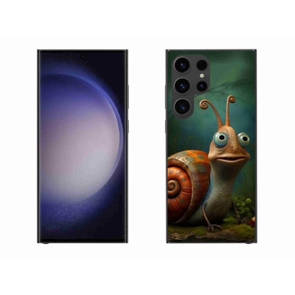 Gelový kryt mmCase na Samsung Galaxy S23 Ultra 5G - šnek