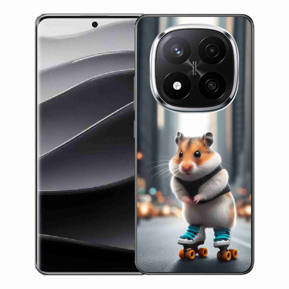 Gelový kryt mmCase na Xiaomi Redmi Note 14 Pro+ 5G - křeček na bruslích