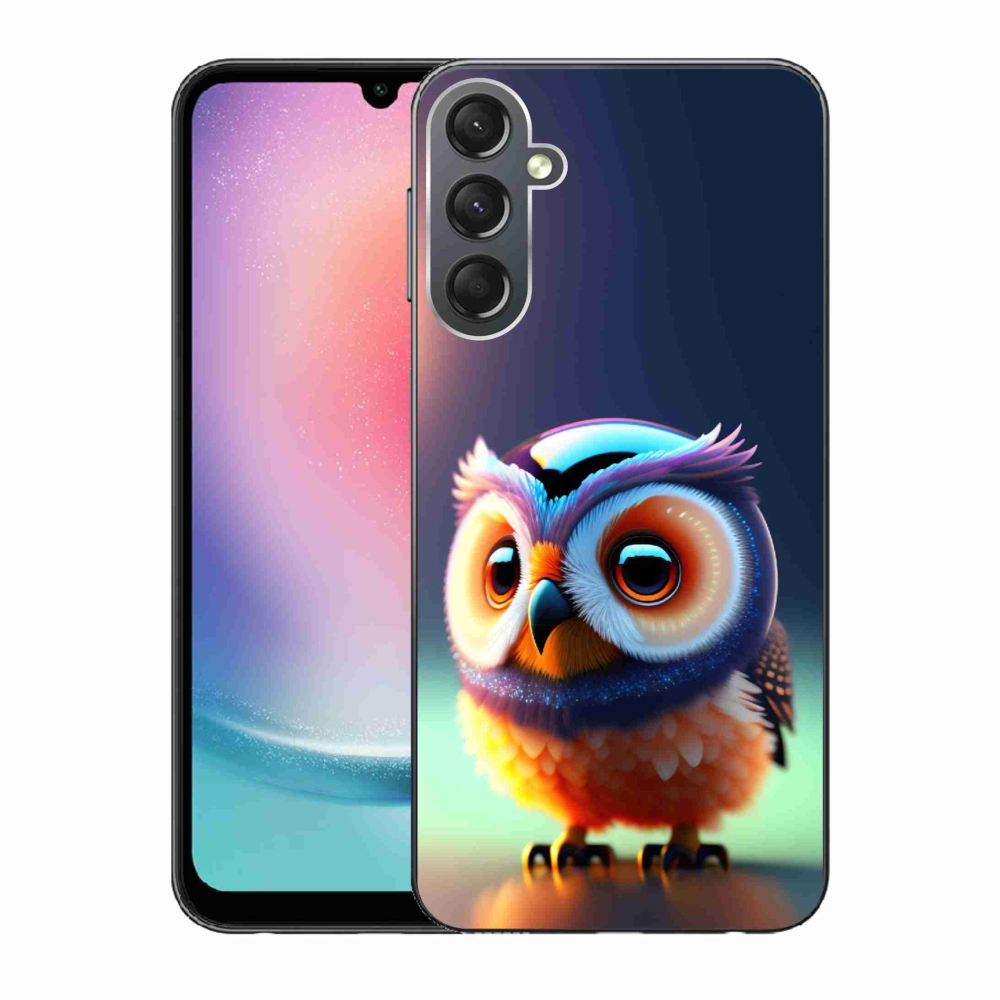 Gelový kryt mmCase na Samsung Galaxy A24 - sovička