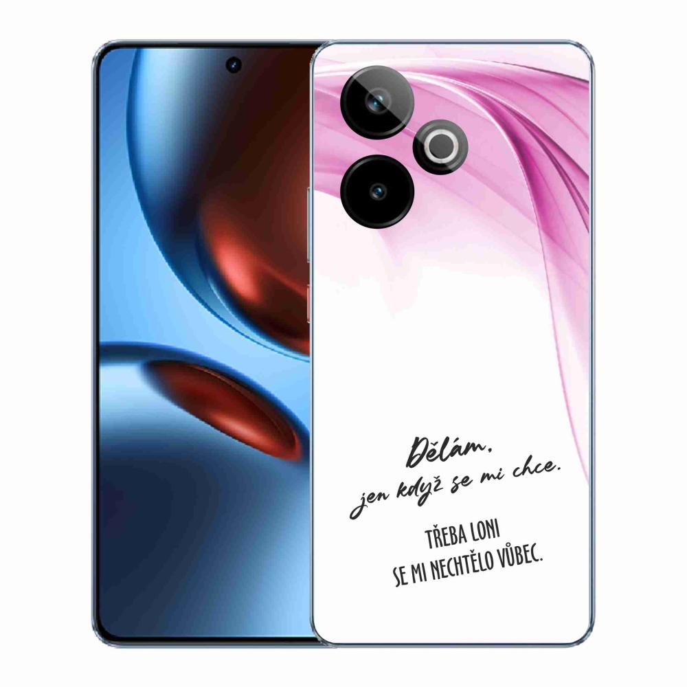 Gelový kryt mmCase na Realme GT 7 5G/GT 7T 5G - vtipný text 12 bílé pozadí