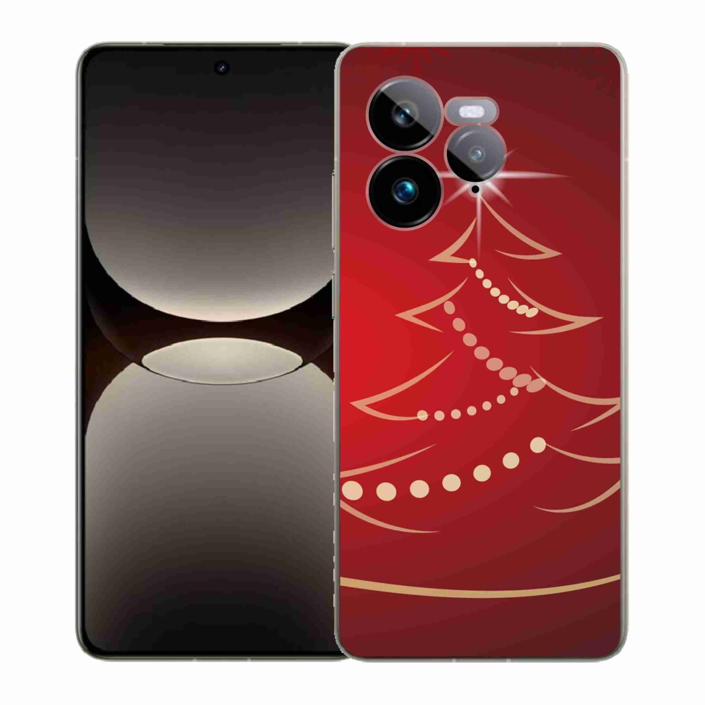 Gelový kryt mmCase na Realme GT 7 Pro 5G - kreslený vánoční stromek