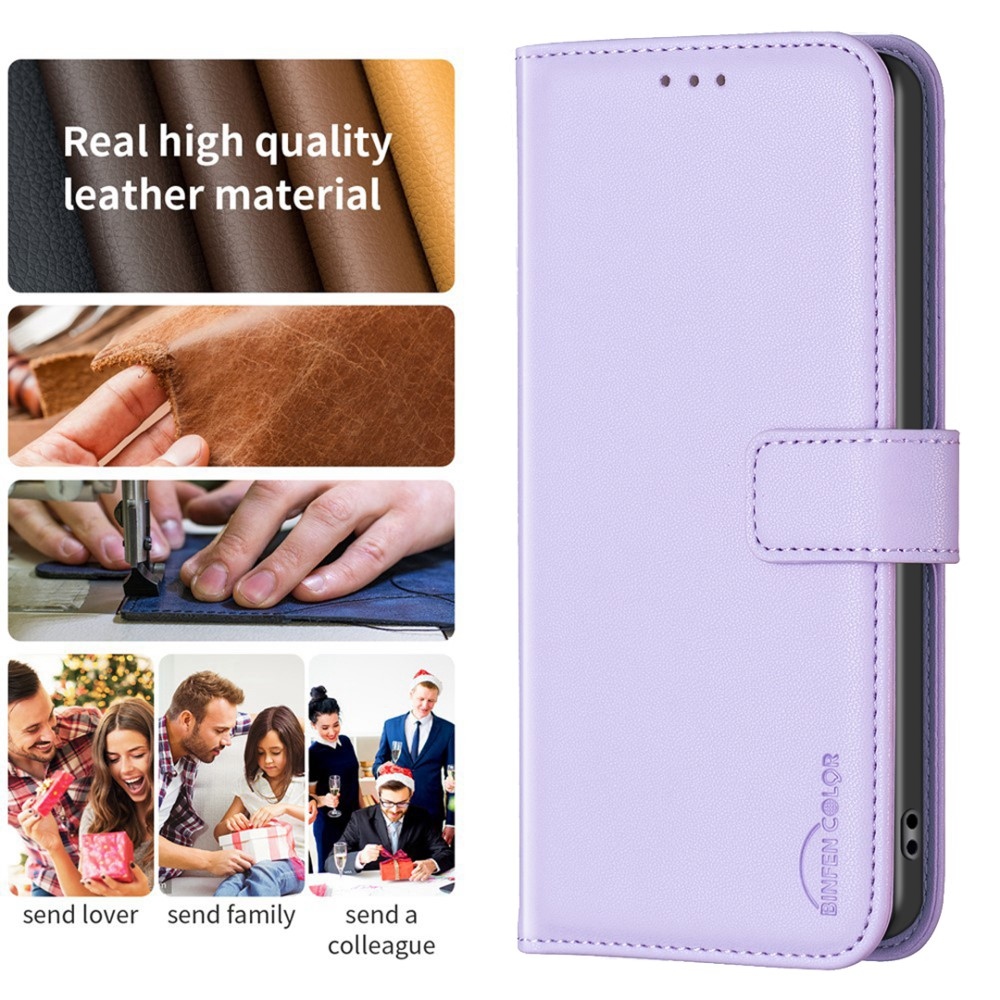 BNF knížkové pouzdro na Xiaomi Redmi Note 13 Pro 4G/Poco M6 Pro - světlefialové