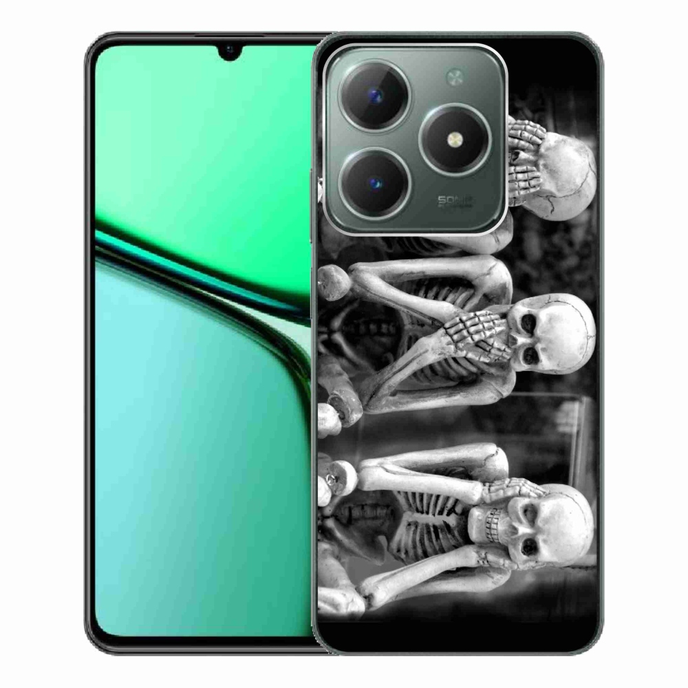 Gelový kryt mmCase na Realme C61 - kostlivci