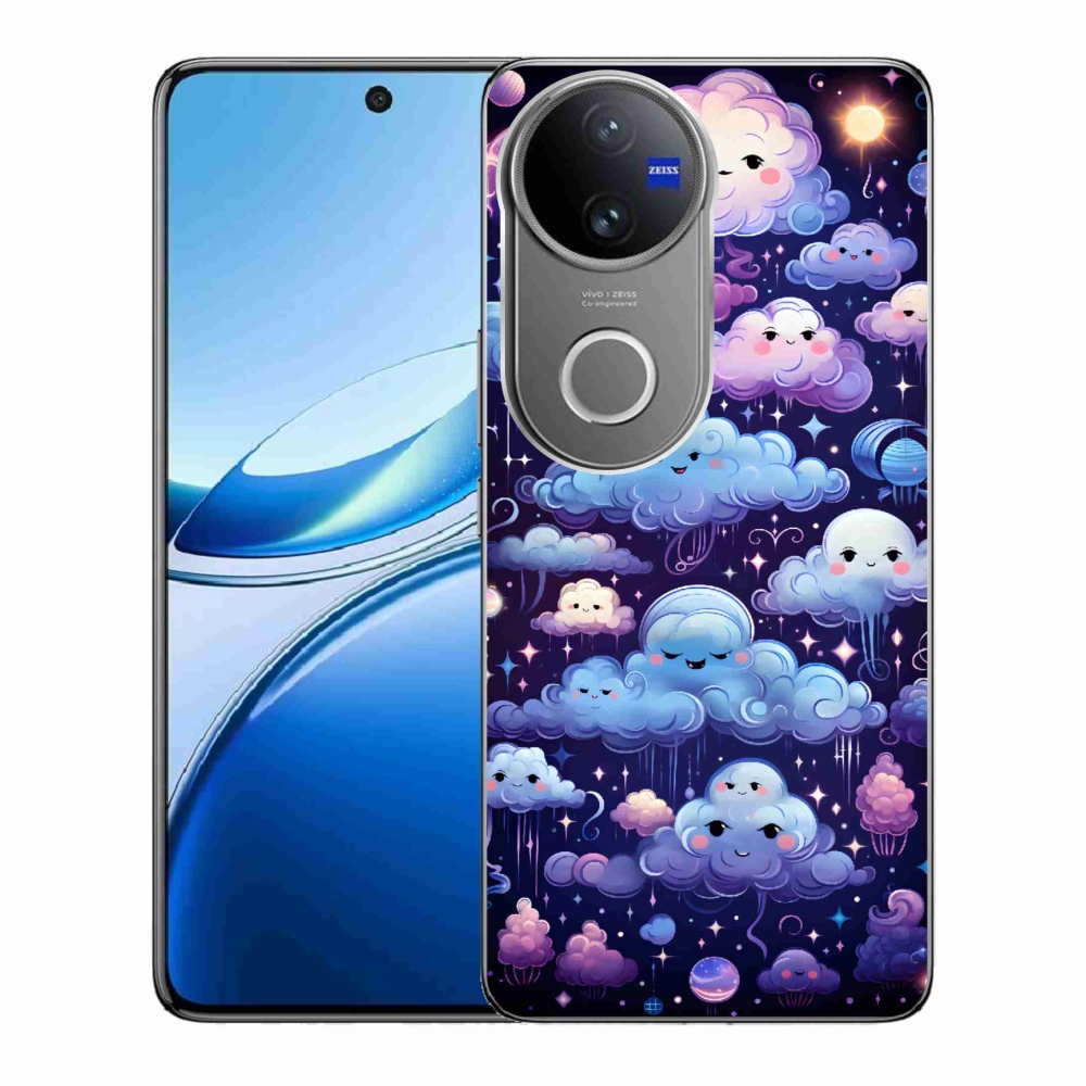 Gelový kryt mmCase na Vivo V50 5G - mráčky