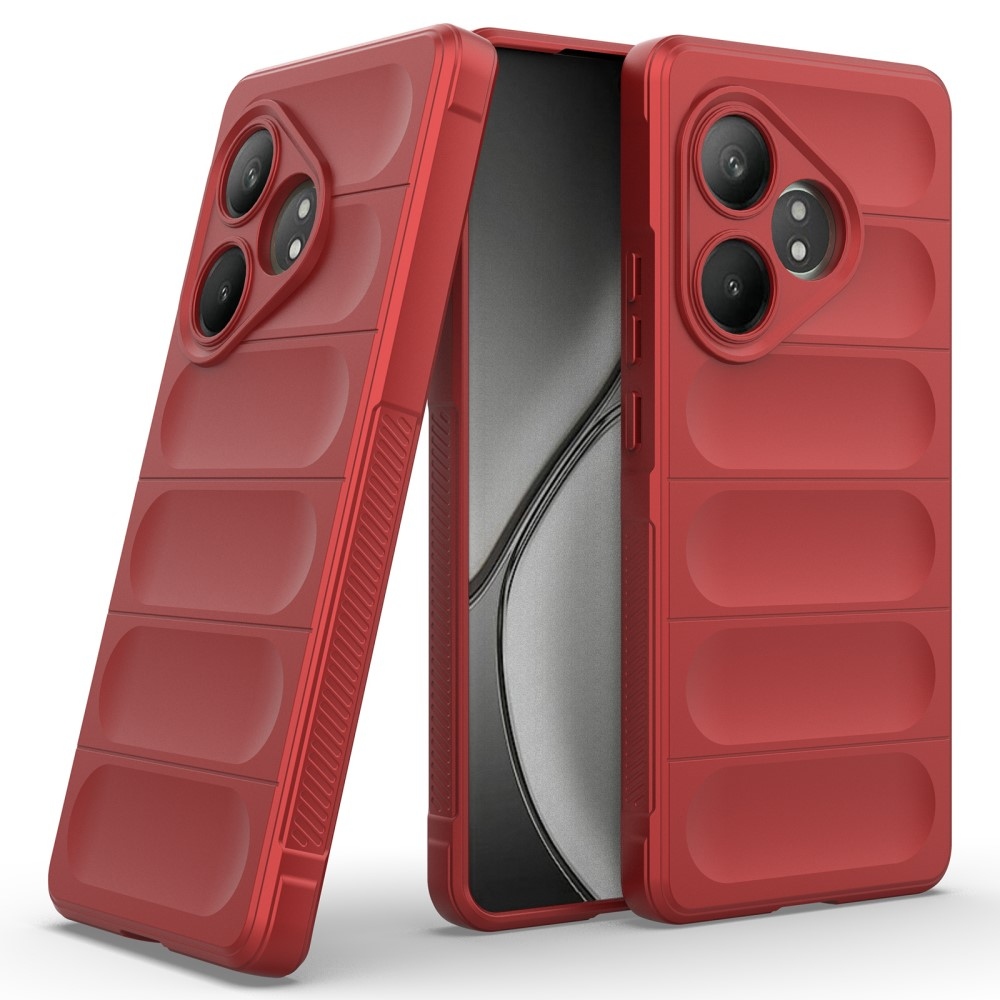 Rugg odolný gelový obal na Realme GT 6 5G/ GT 6T 5G - červený