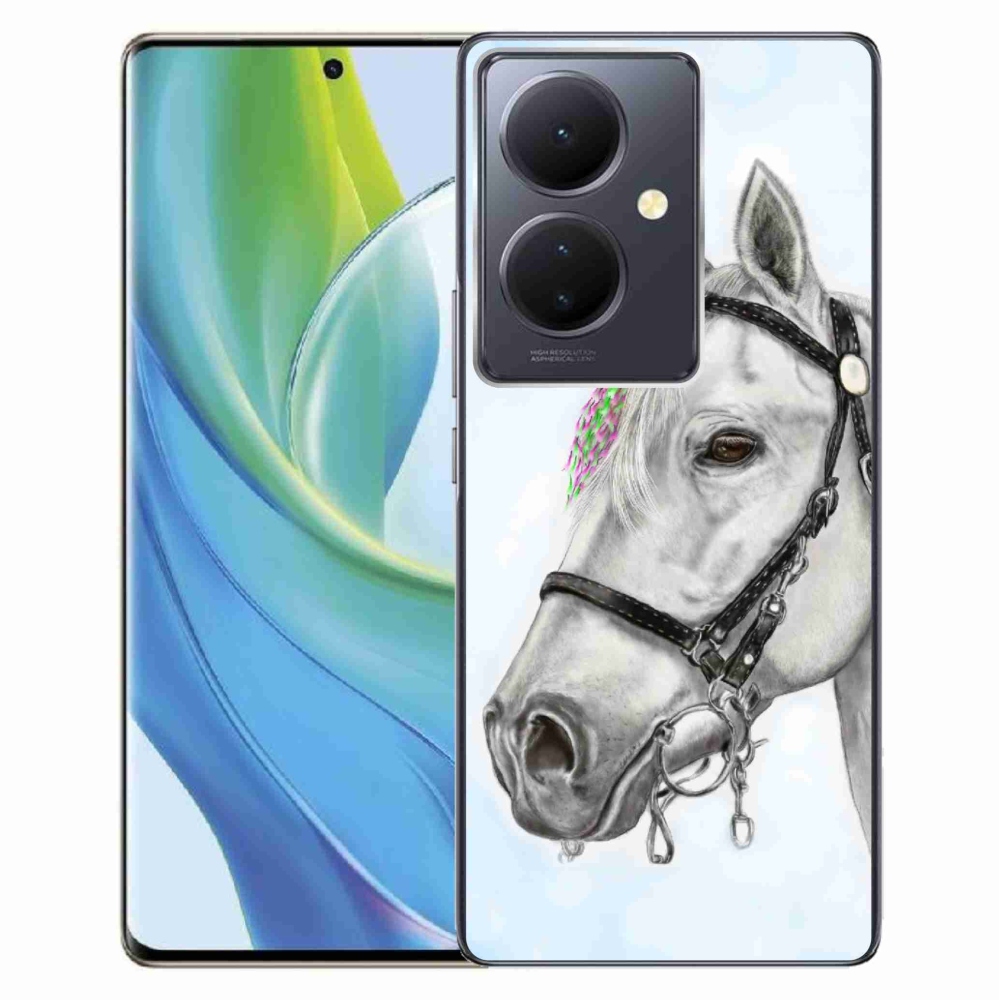 Gelový kryt mmCase na Vivo V29 Lite 5G - bílý kůň 1