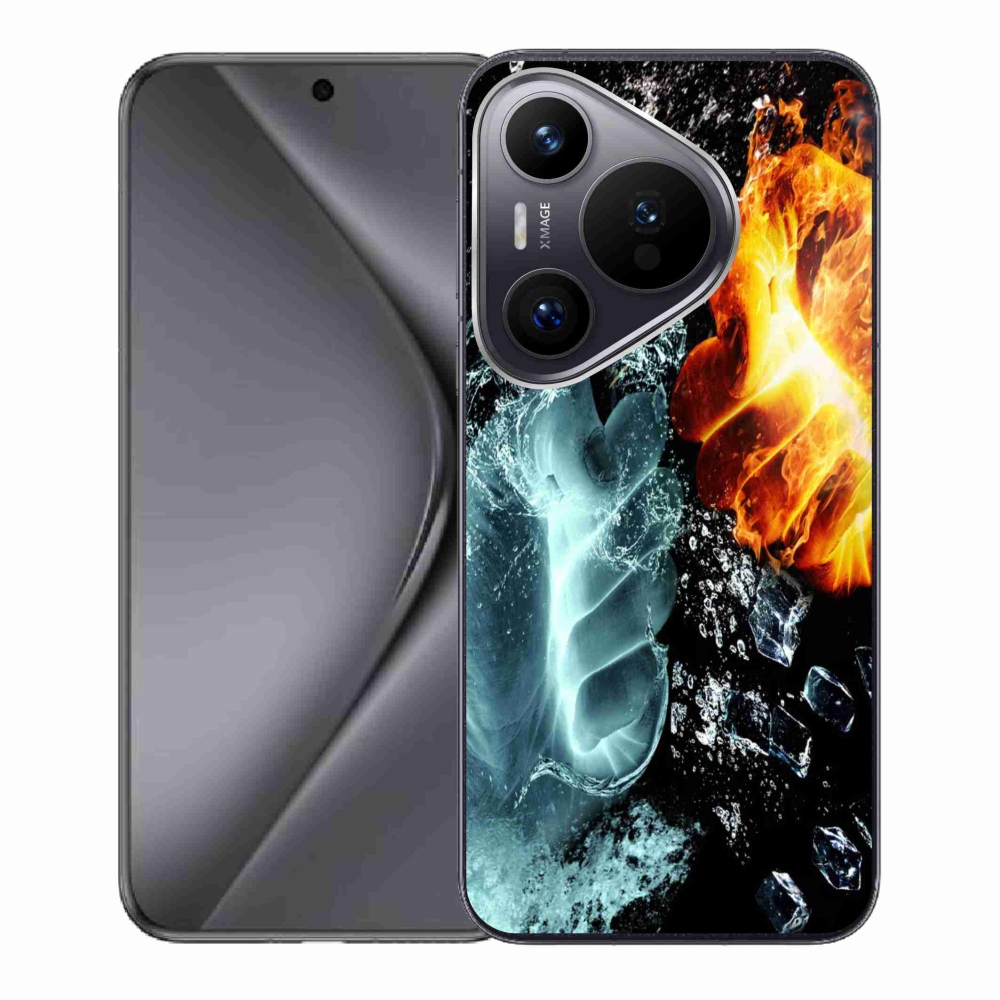 Gelový kryt mmCase na Huawei Pura 70 - voda a oheň