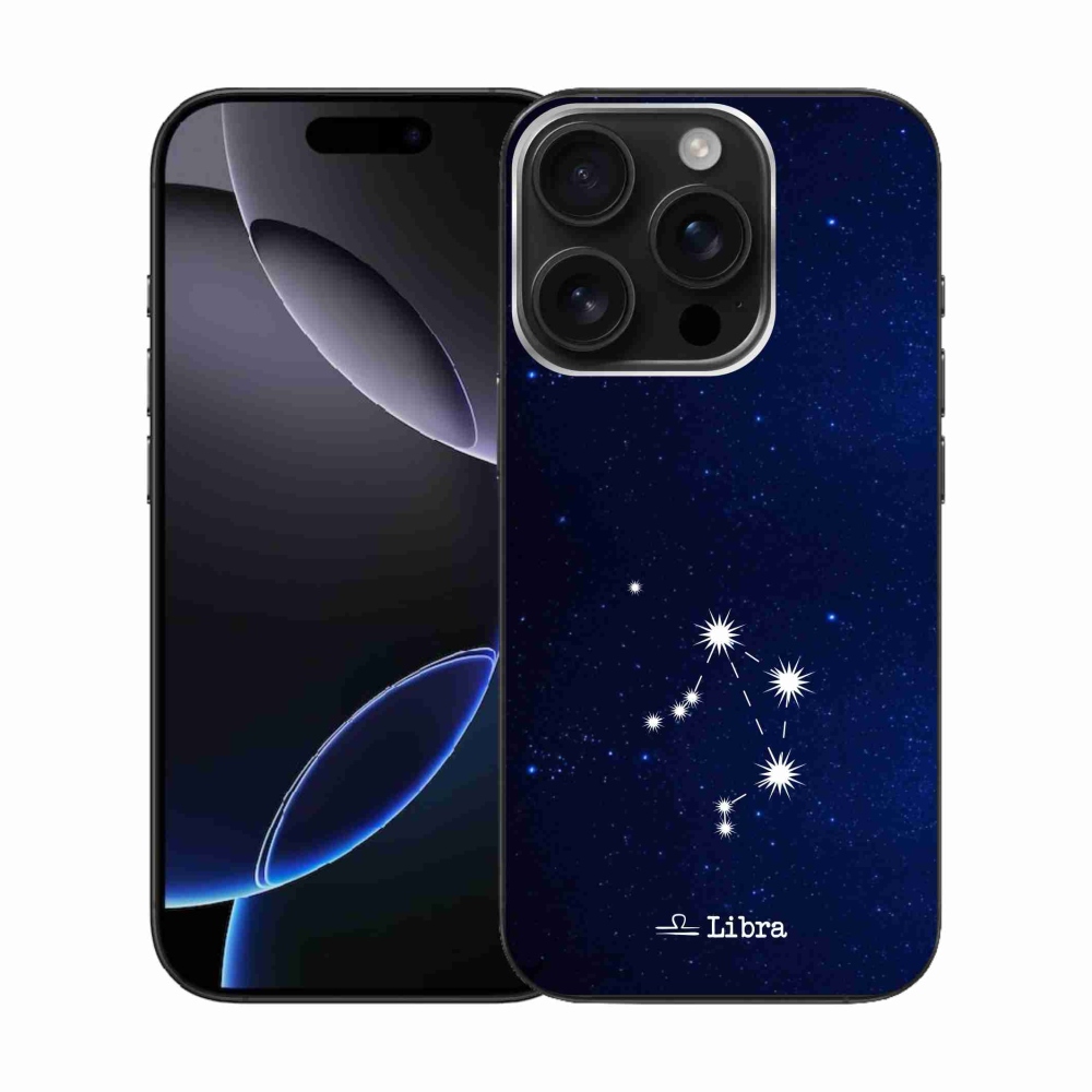 Gelový kryt mmCase na iPhone 16 Pro - souhvězdí Váhy