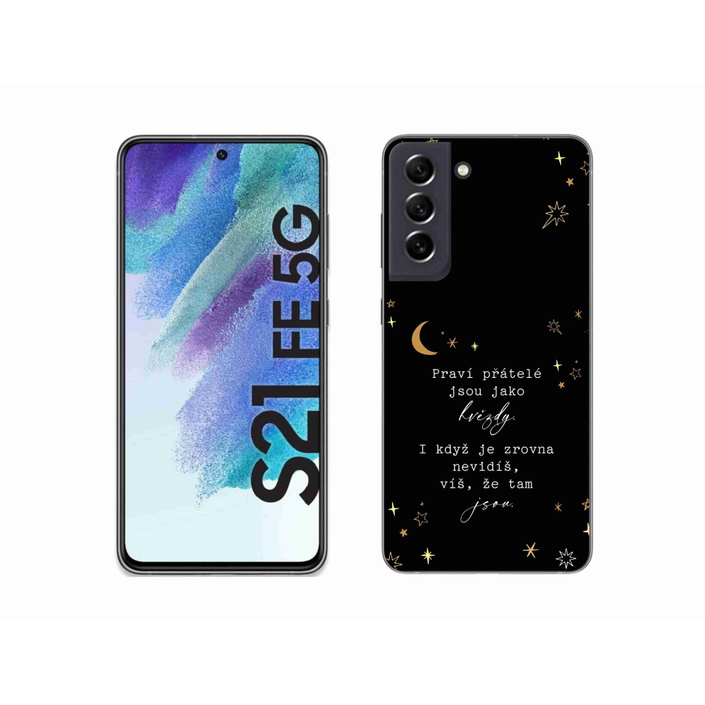 Gelový kryt mmCase na Samsung Galaxy S21 FE 5G - citát 6 černé pozadí