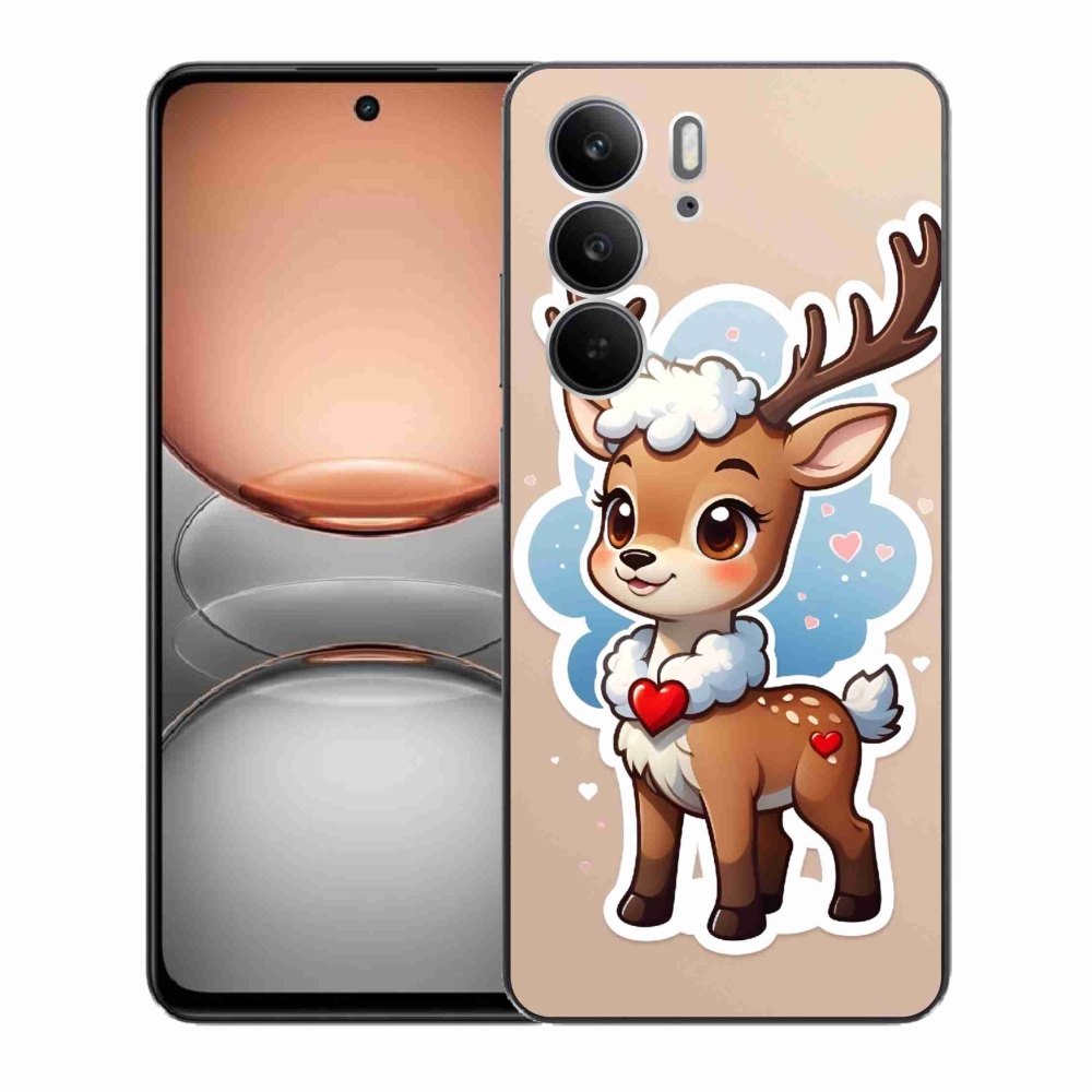 Gelový kryt mmCase na Realme C75 - kreslený sob
