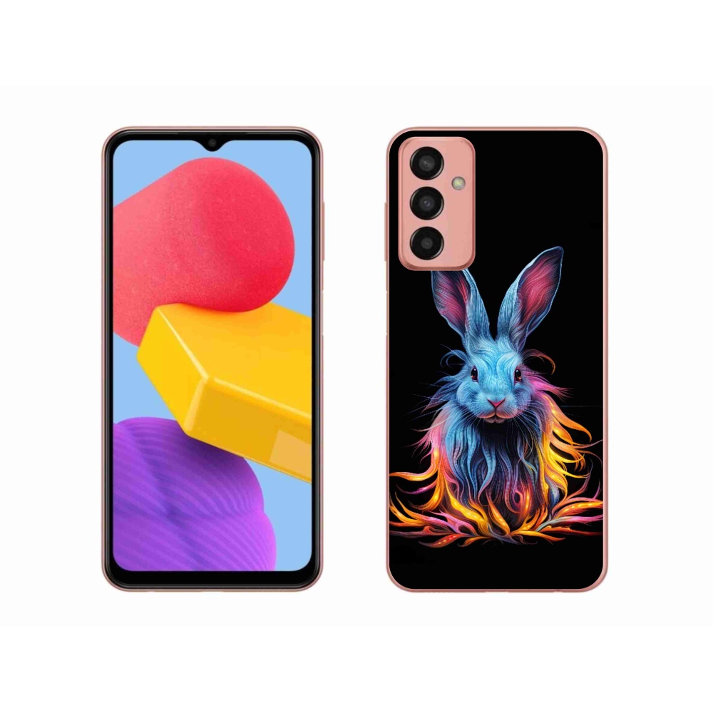 Gelový kryt mmCase na Samsung Galaxy M13 - abstraktní zajíc