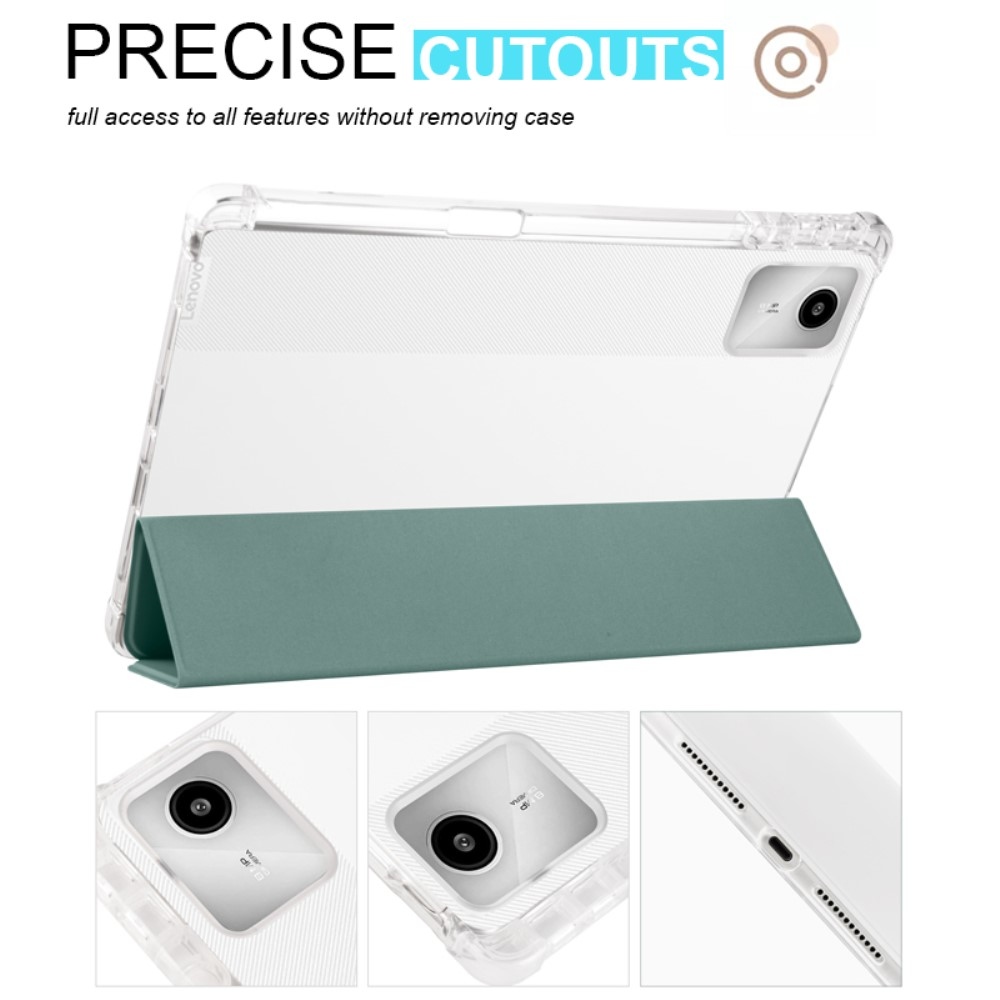 Case chytré zavírací pouzdro na Lenovo Tab M11/Tab K11 - tmavězelené