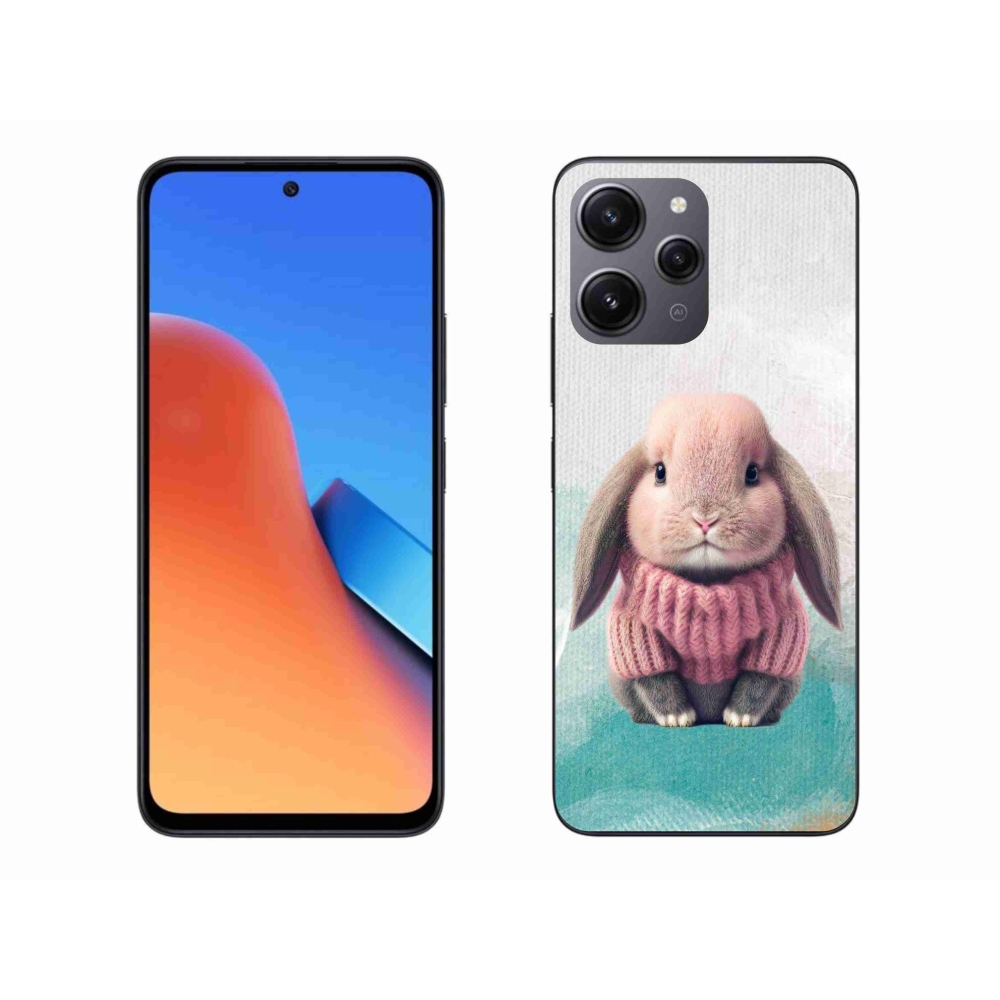 Gelový kryt mmCase na Xiaomi Redmi 12 - králíček ve svetru
