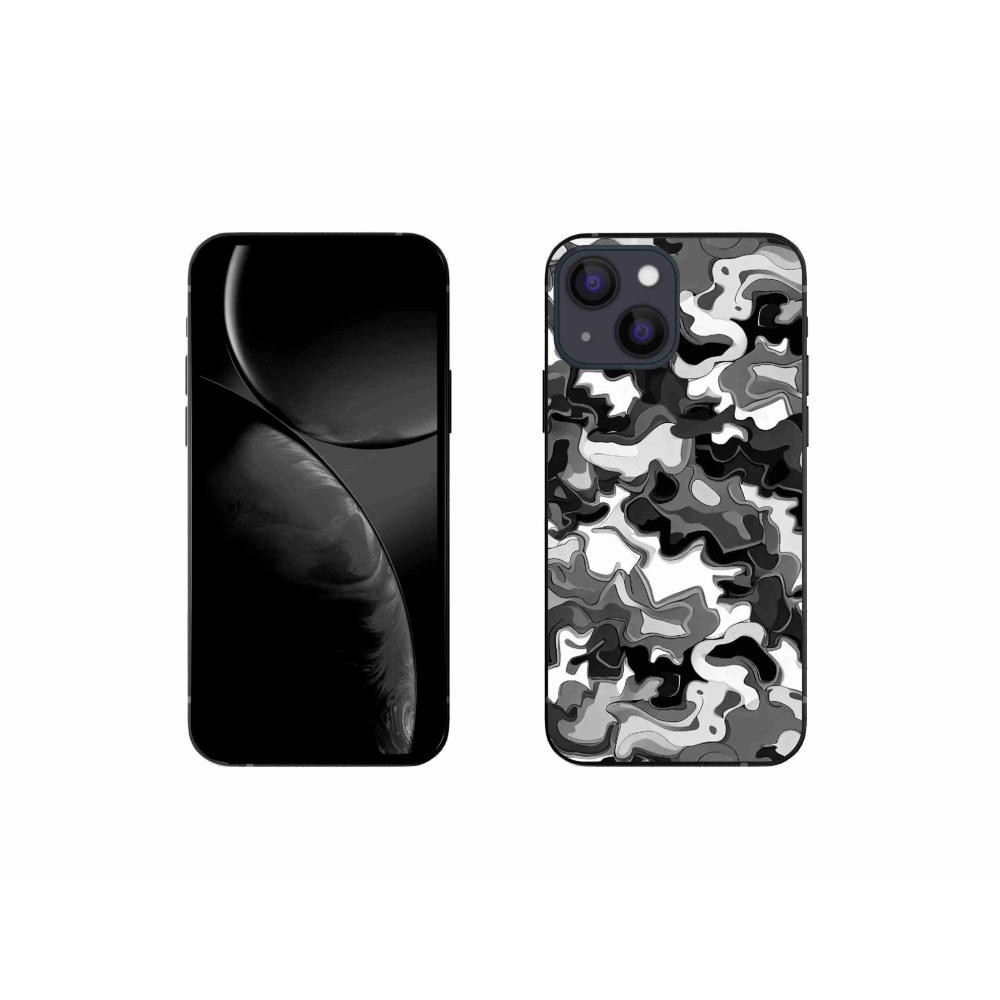 Gelový kryt mmCase na iPhone 13 mini 5.4 - maskáčový vzor 3