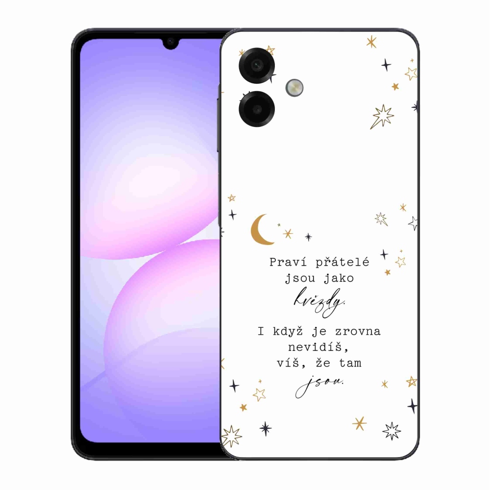 Gelový kryt mmCase na Samsung Galaxy A07 4G - citát 6 bílé pozadí