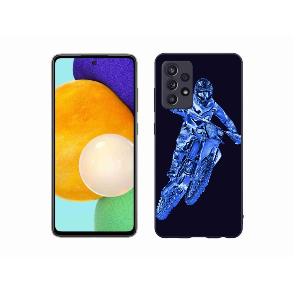 Gelový kryt mmCase na Samsung Galaxy A52/A52 5G - motocross 1