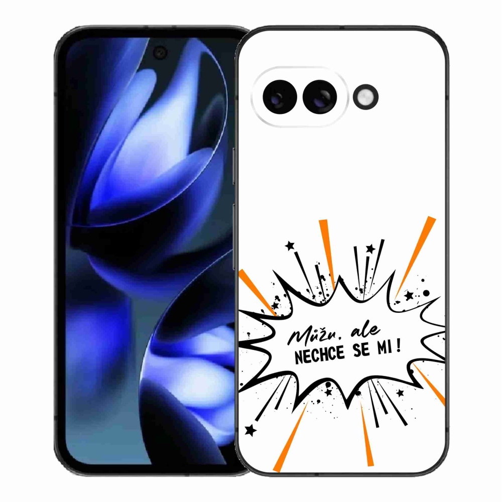 Gelový kryt mmCase na Google Pixel 9a - vtipný text 11 bílé pozadí
