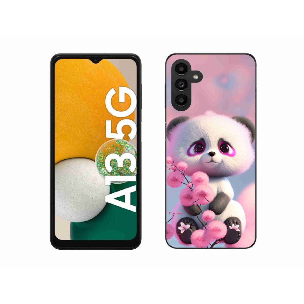 Gelový kryt mmCase na Samsung Galaxy A13 5G - roztomilá panda 1