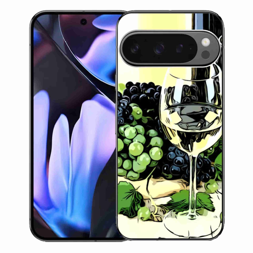 Gelový kryt mmCase na Google Pixel 9 Pro XL - sklenka vína