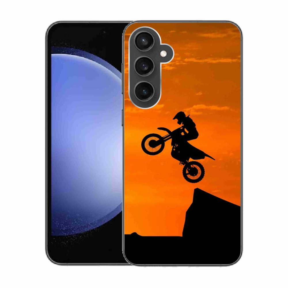 Gelový kryt mmCase na Samsung Galaxy S23 FE - motocross