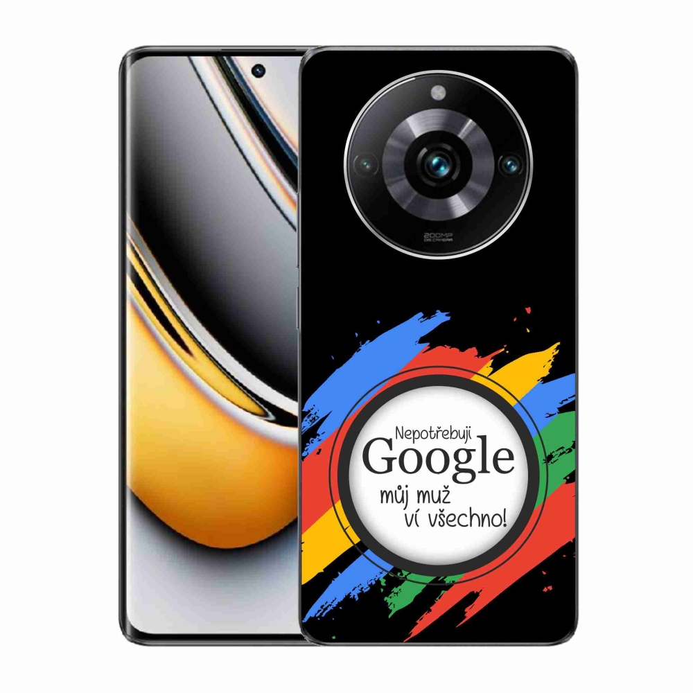 Gelový kryt mmCase na Realme 11 Pro/11 Pro+ - muž ví všechno černé pozadí