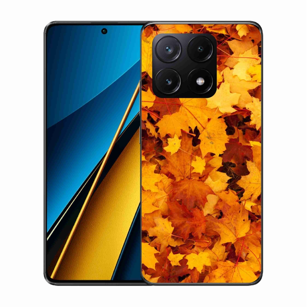 Gelový kryt mmCase na Xiaomi Poco X6 Pro 5G - javorové listy