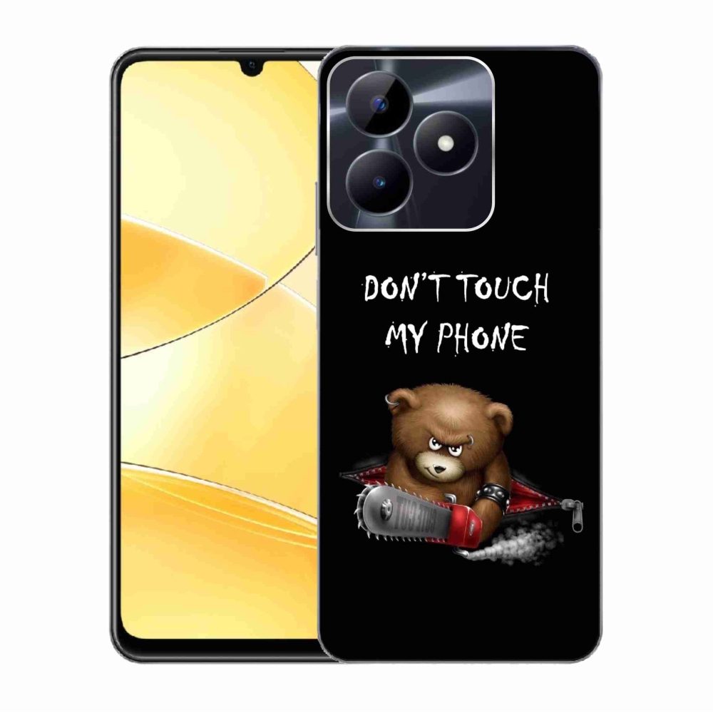 Gelový kryt mmCase na Realme C51/C53 - nesahej na telefon