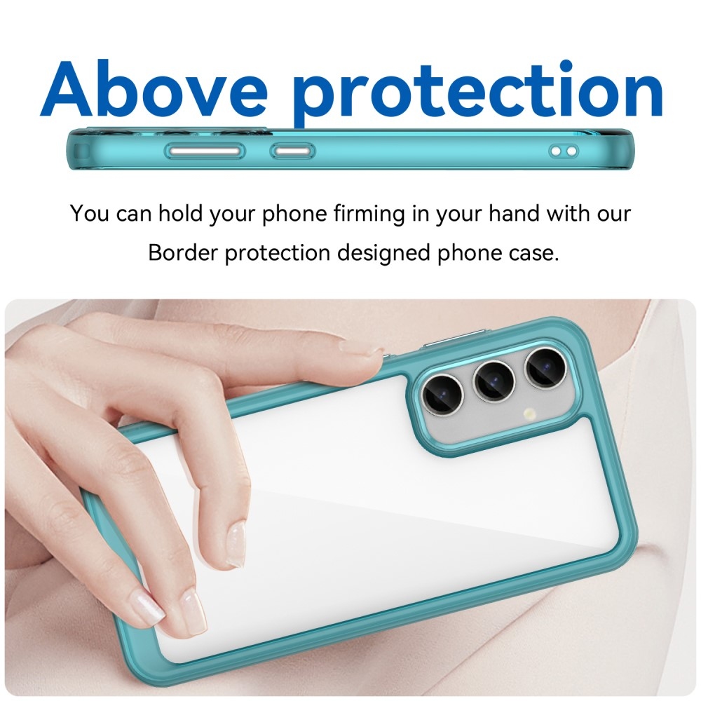 Gelový obal s pevnými zády na Samsung Galaxy S23 FE - světlemodrý