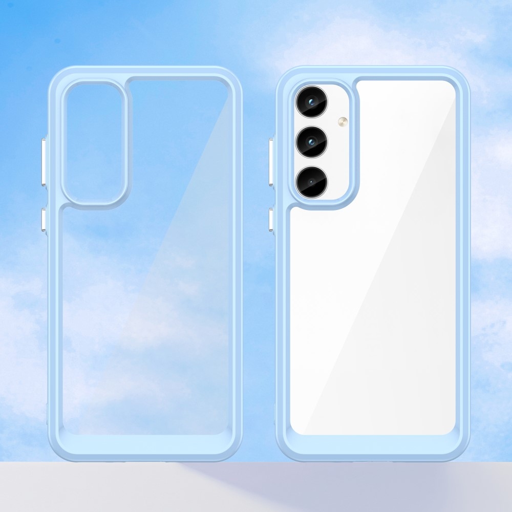Gelový obal s pevnými zády na Samsung Galaxy A35 5G - modrý