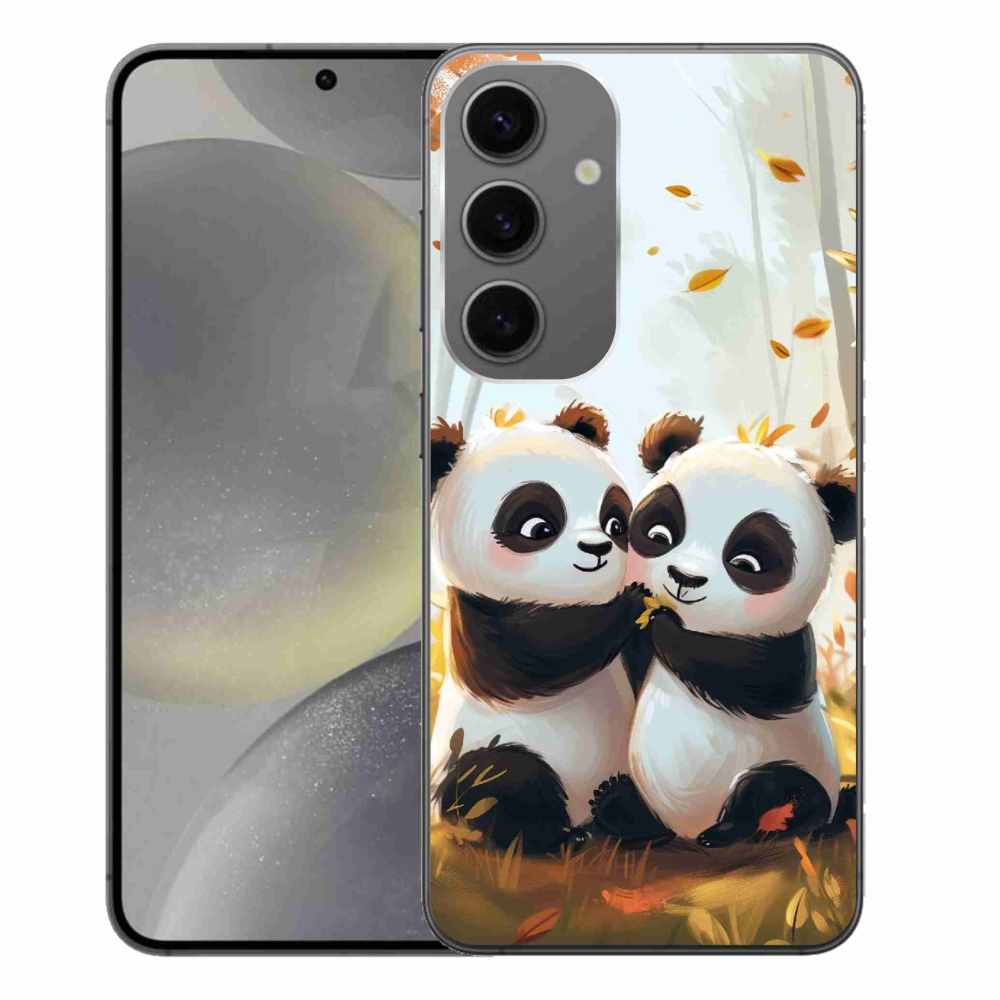 Gelový kryt mmCase na Samsung Galaxy S24+ - pandy