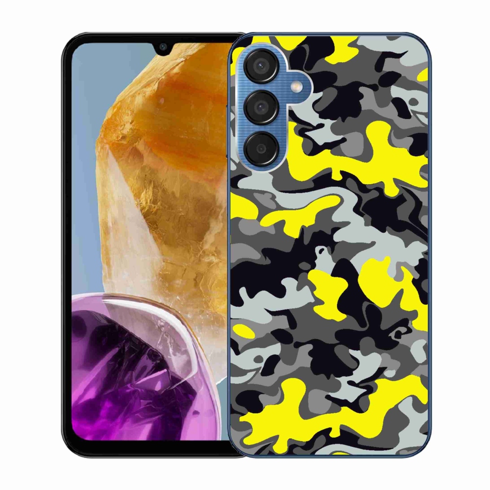 Gelový kryt mmCase na Samsung Galaxy M15 5G - maskáčový vzor 6