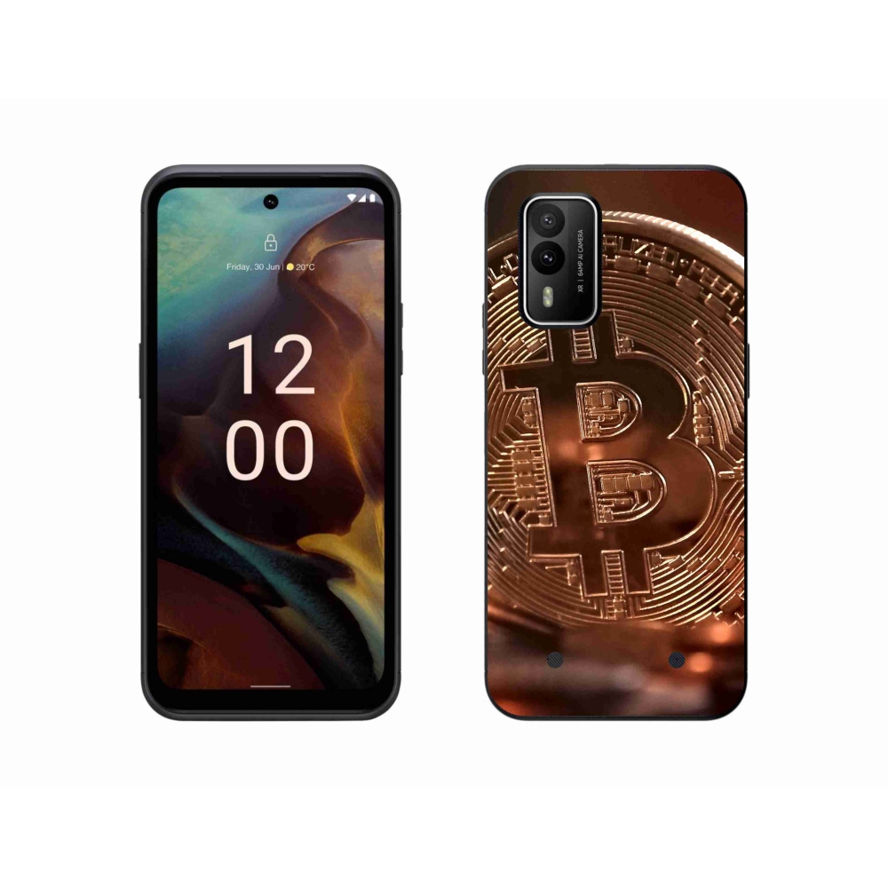 Gelový kryt mmCase na Nokia XR21 - bitcoin