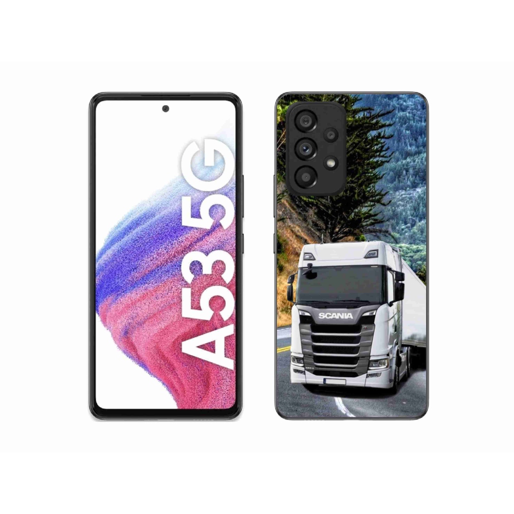 Gelový kryt mmCase na Samsung Galaxy A53 5G - kamion 1