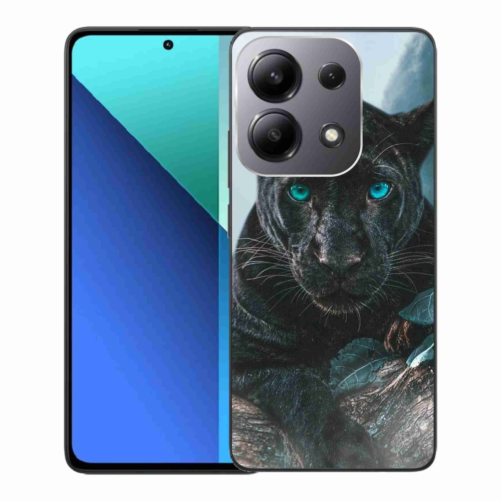 Gelový kryt mmCase na Xiaomi Redmi Note 13 - černý panter