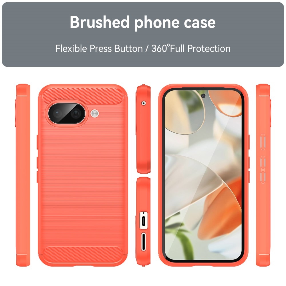 Carbon odolný gelový obal na Google Pixel 9a - červený