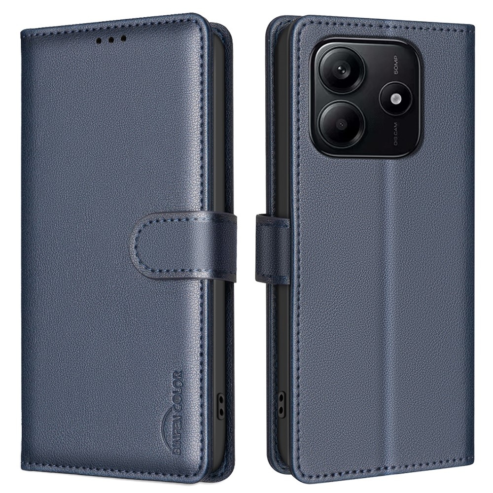 BNF knížkové pouzdro na Xiaomi Redmi Note 14 5G - modré