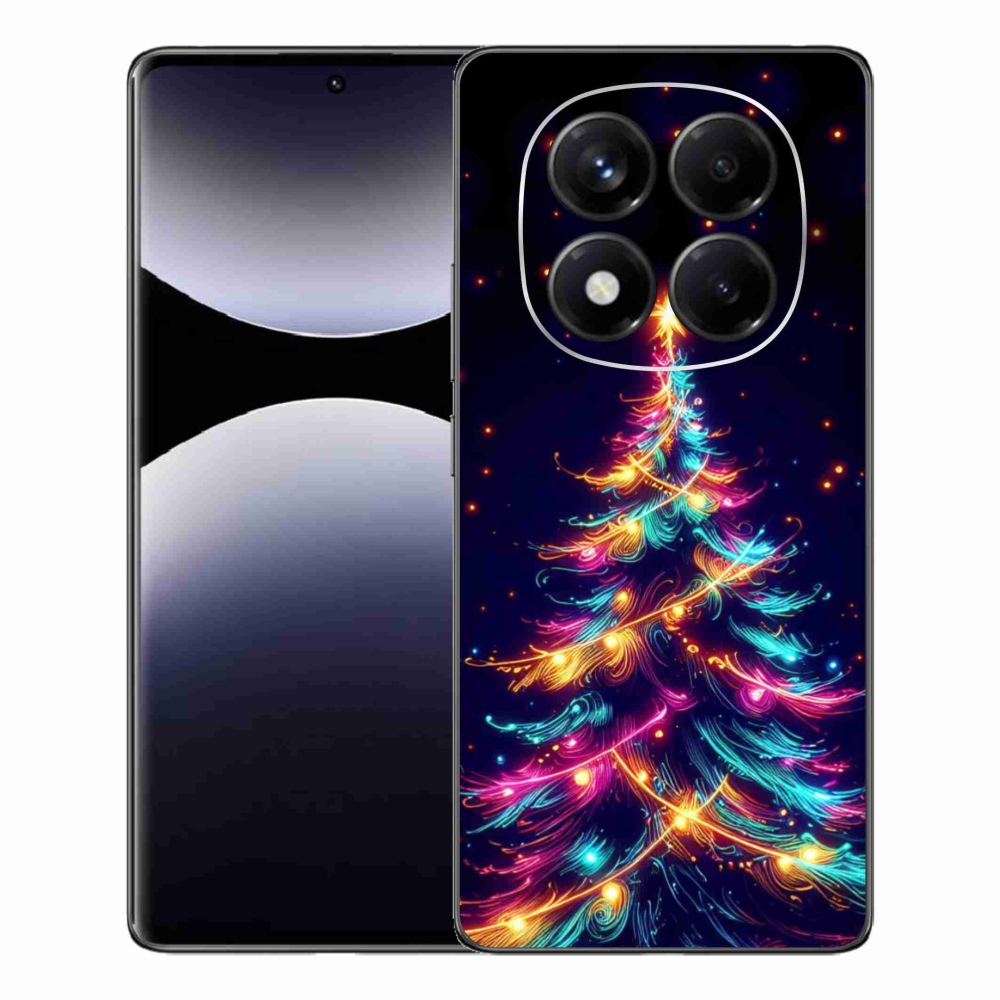 Gelový kryt mmCase na Xiaomi Redmi Note 14 Pro - neonový vánoční stromek