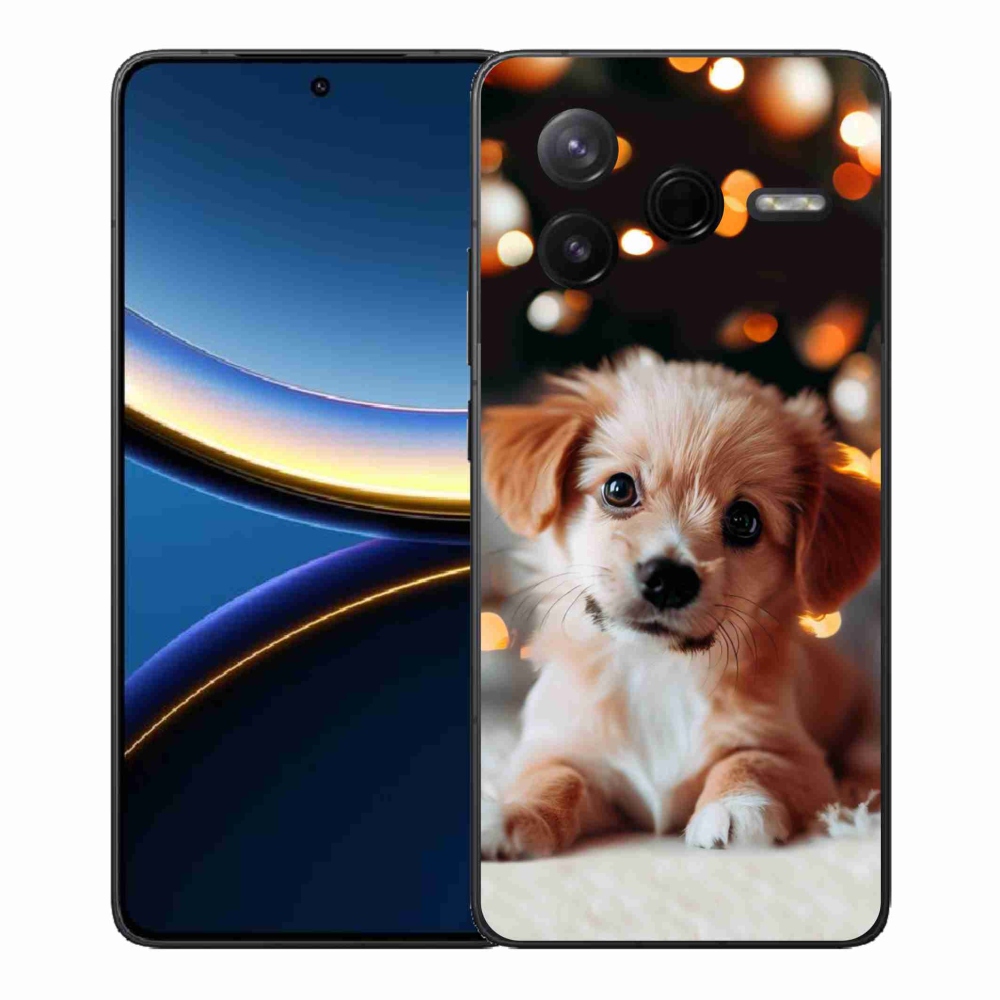 Gelový kryt mmCase na Xiaomi Poco F7 Pro - štěňátko
