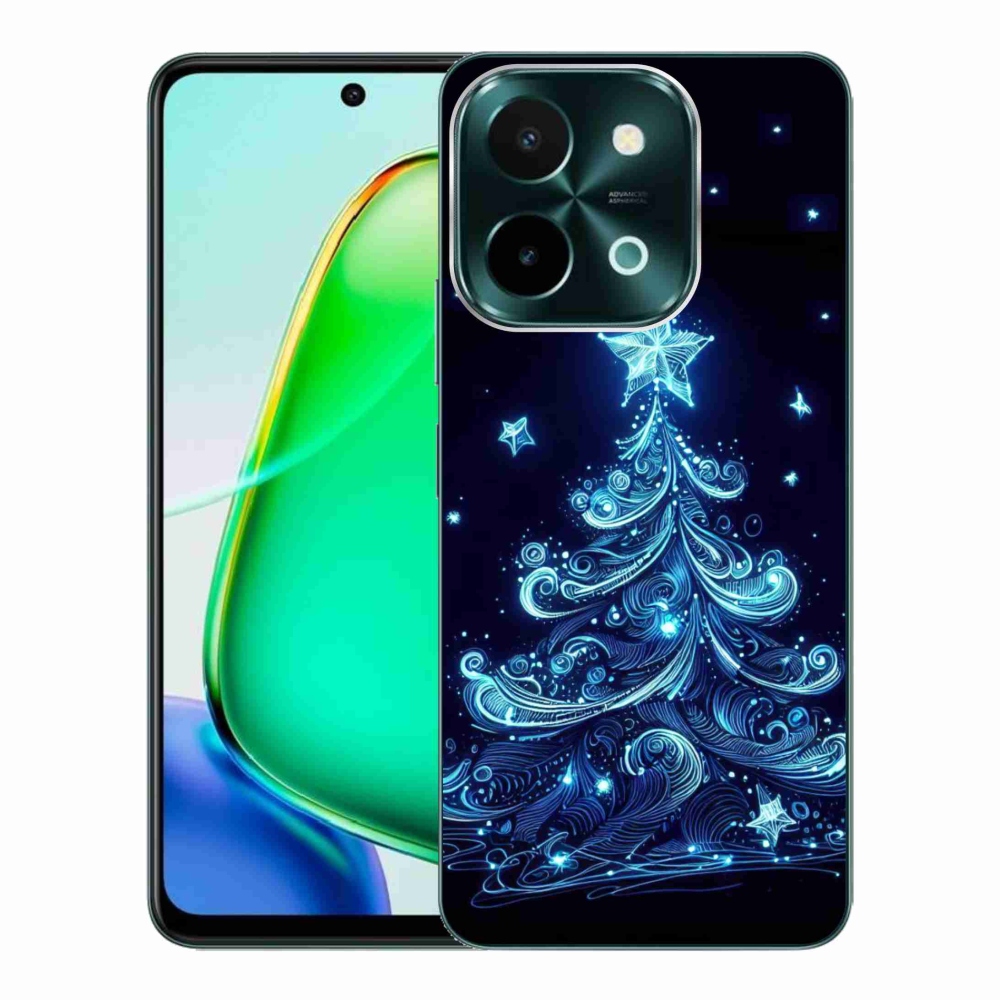 Gelový kryt mmCase na Vivo Y28 - neonový vánoční stromek 4