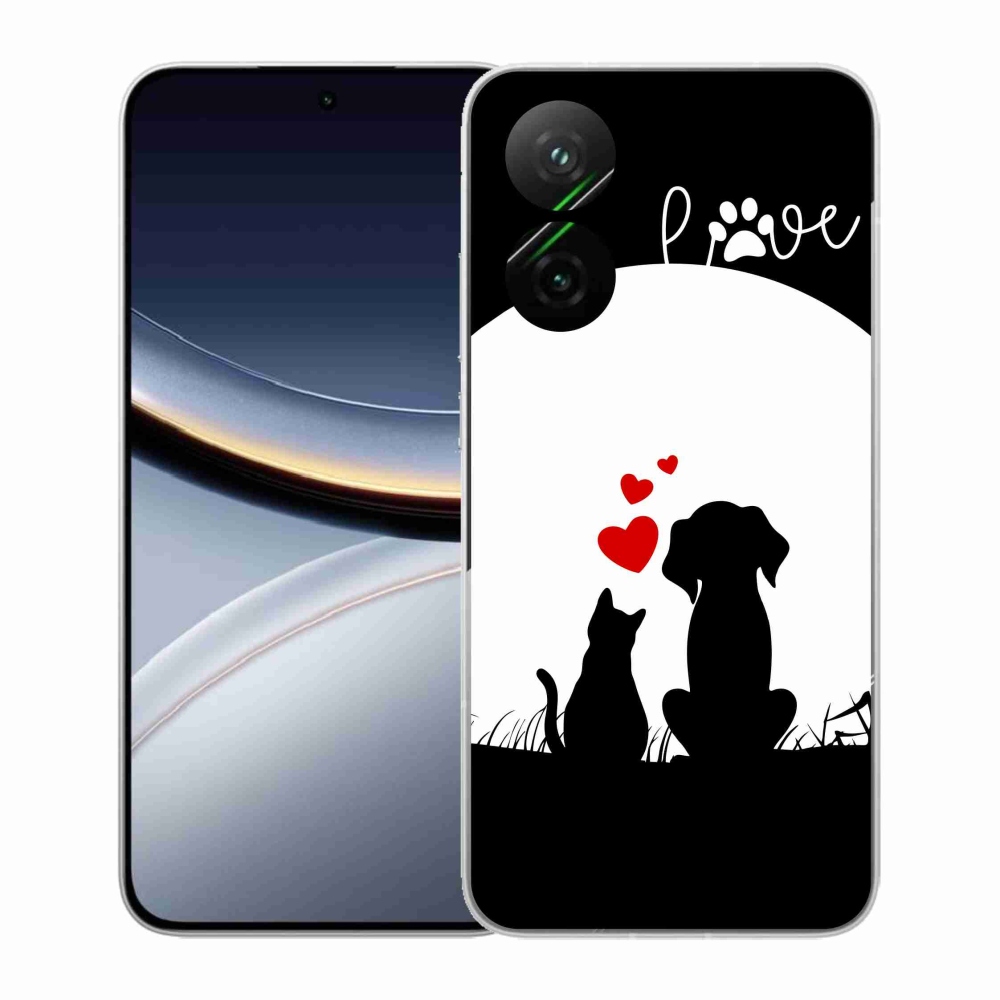 Gelový kryt mmCase na Xiaomi Poco F7 5G - zvířecí láska