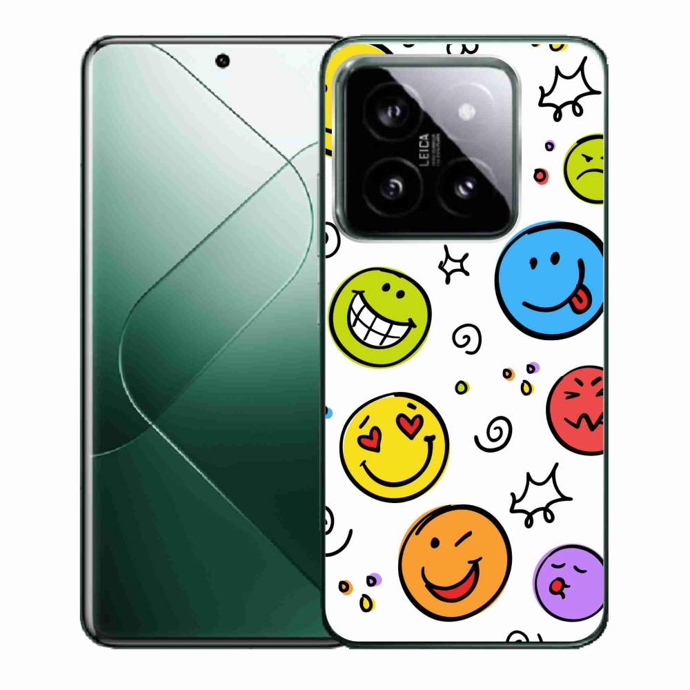 Gelový kryt mmCase na Xiaomi 14 - smajlíci